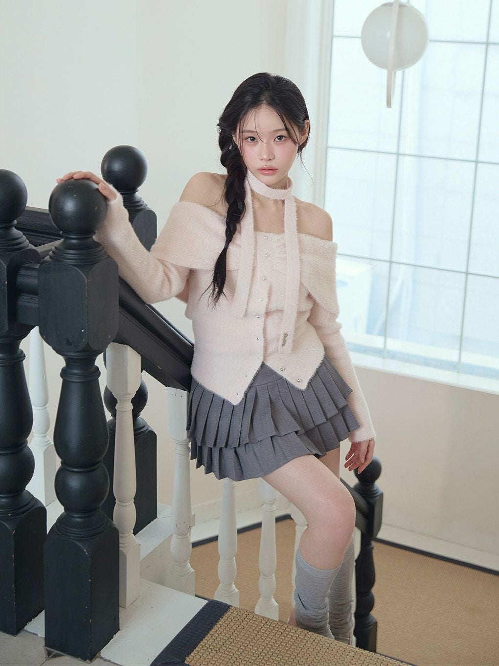 bubbles オフショルニットアンサンブル sparkling mall online store