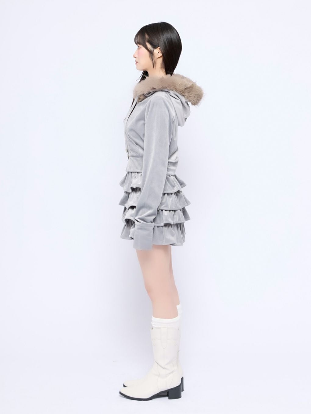 BUBBLES】ベルベットファーパーカー | sparkling mall online store