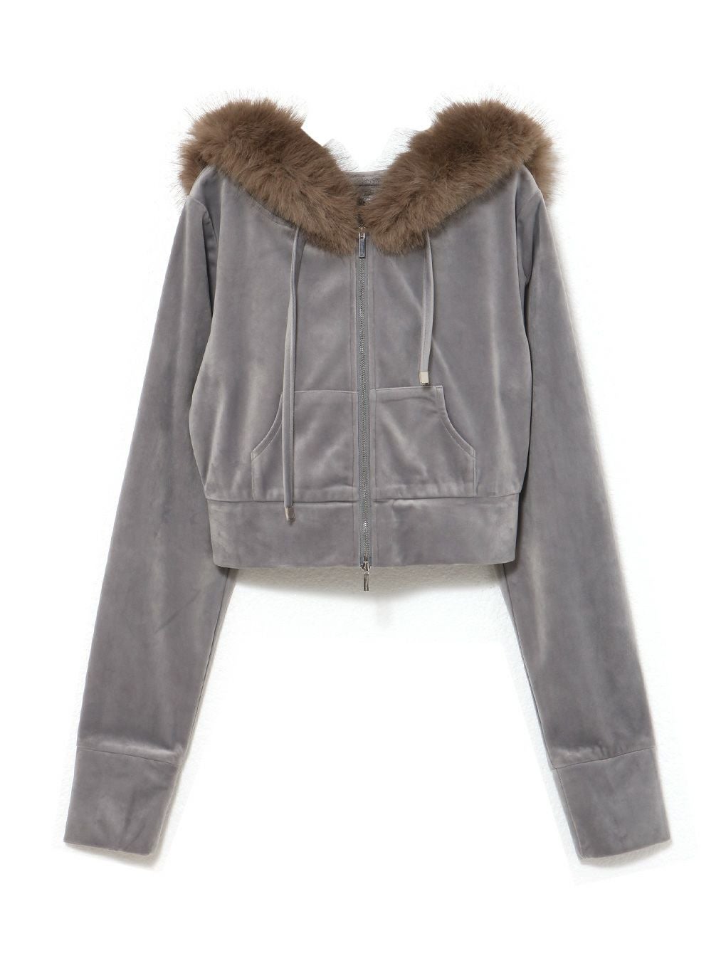 【BUBBLES】ベルベットファーパーカー