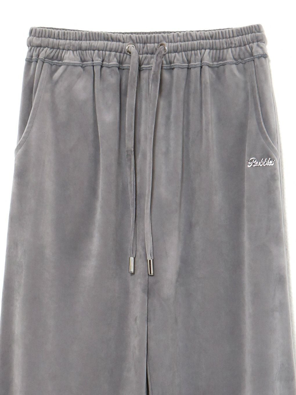 【BUBBLES】ベルベットワイドパンツ