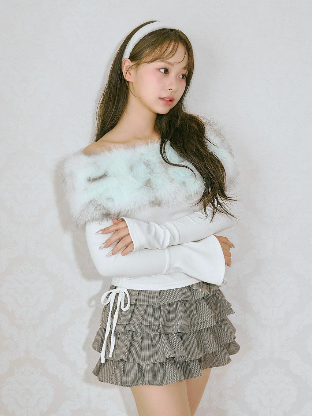 BUBBLES】ファーオフショルトップス | sparkling mall online store