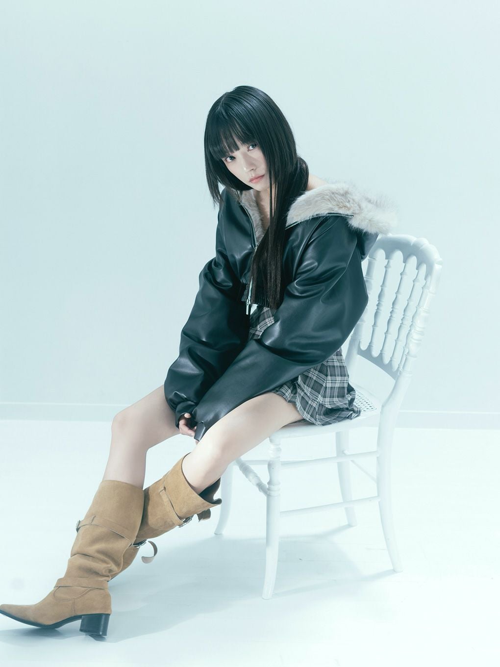 【BUBBLES】フードファーブルゾン