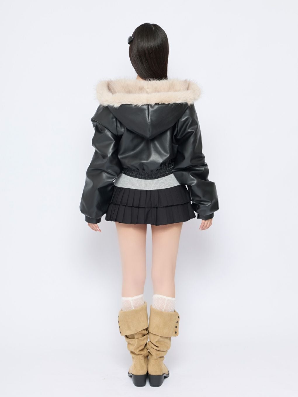 bubbles ファーアウター BUBBLES】フードファーブルゾン | sparkling mall online store