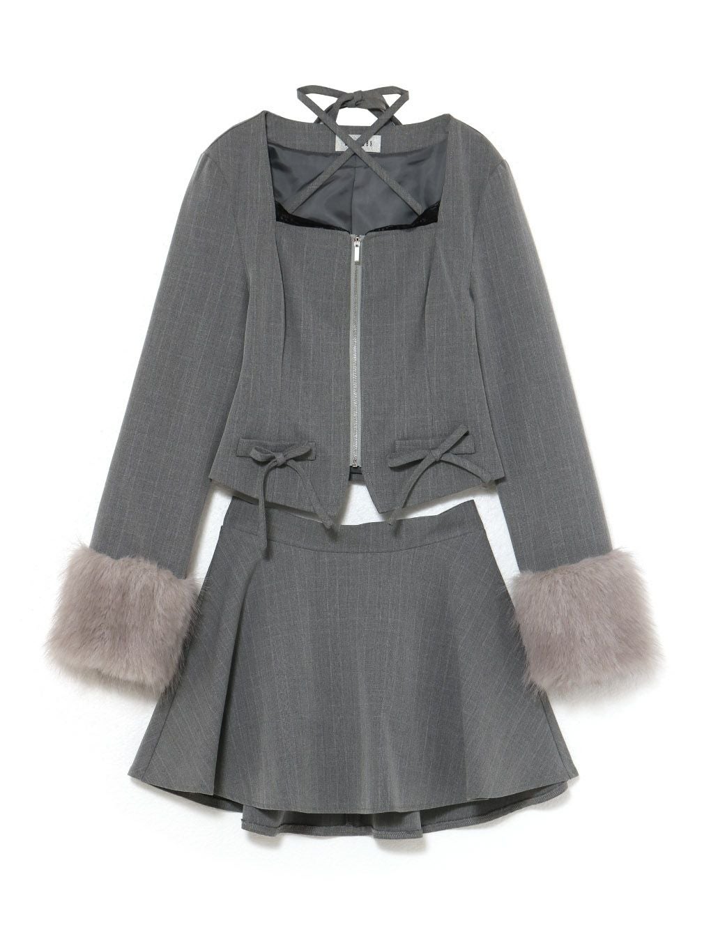 【BUBBLES】ファーカフスセットアップ