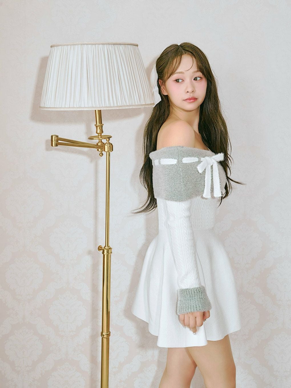 BUBBLES】リボンオフショルワンピース | sparkling mall online store
