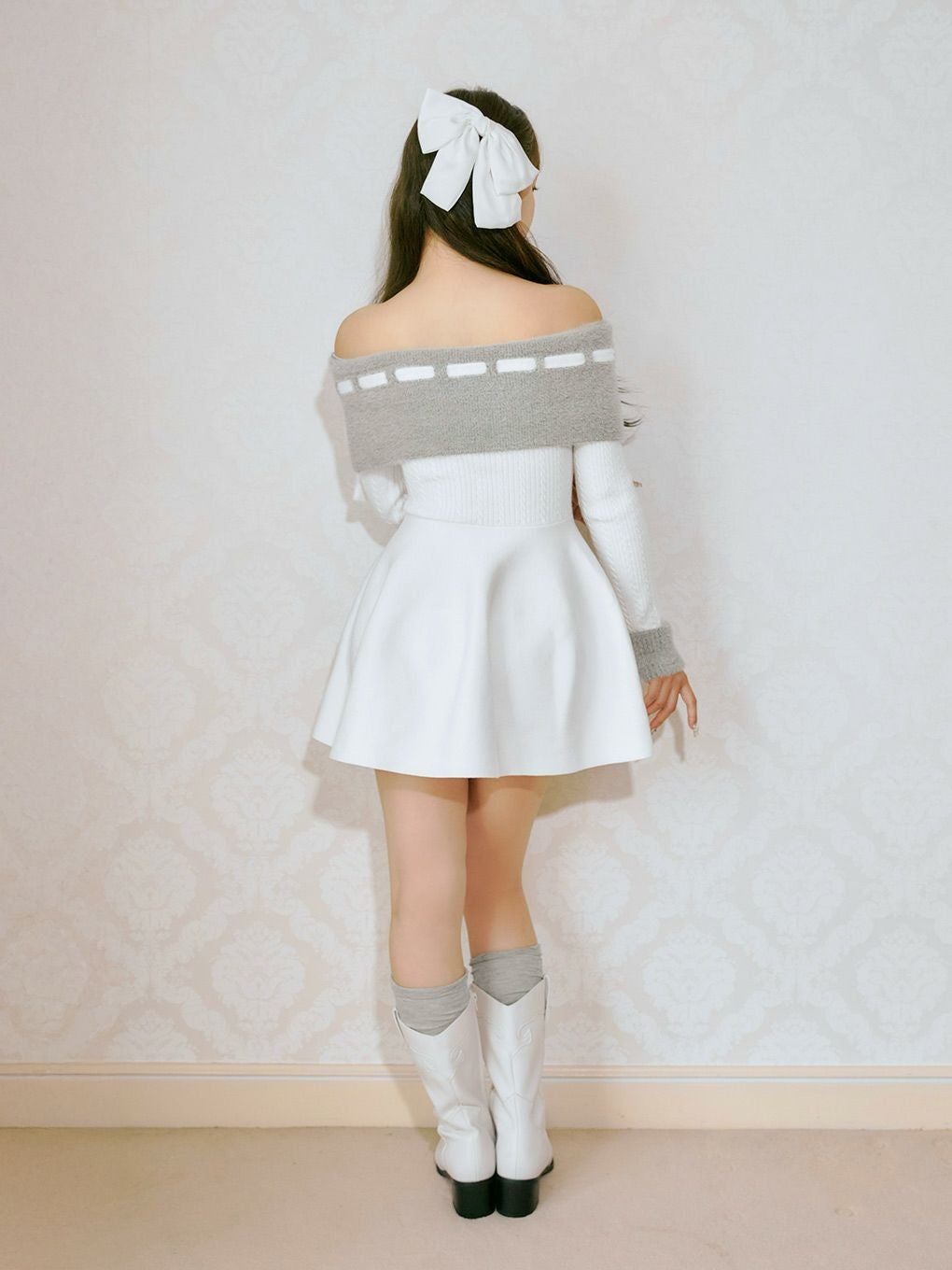 bubbles ワンピース オフショル BUBBLES】リボンオフショルワンピース | sparkling mall online store