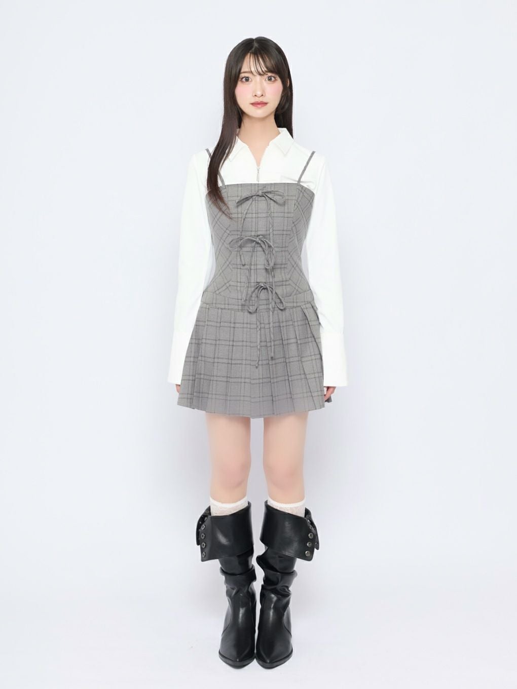 BUBBLES】リボンプリーツキャミワンピース | sparkling mall online store
