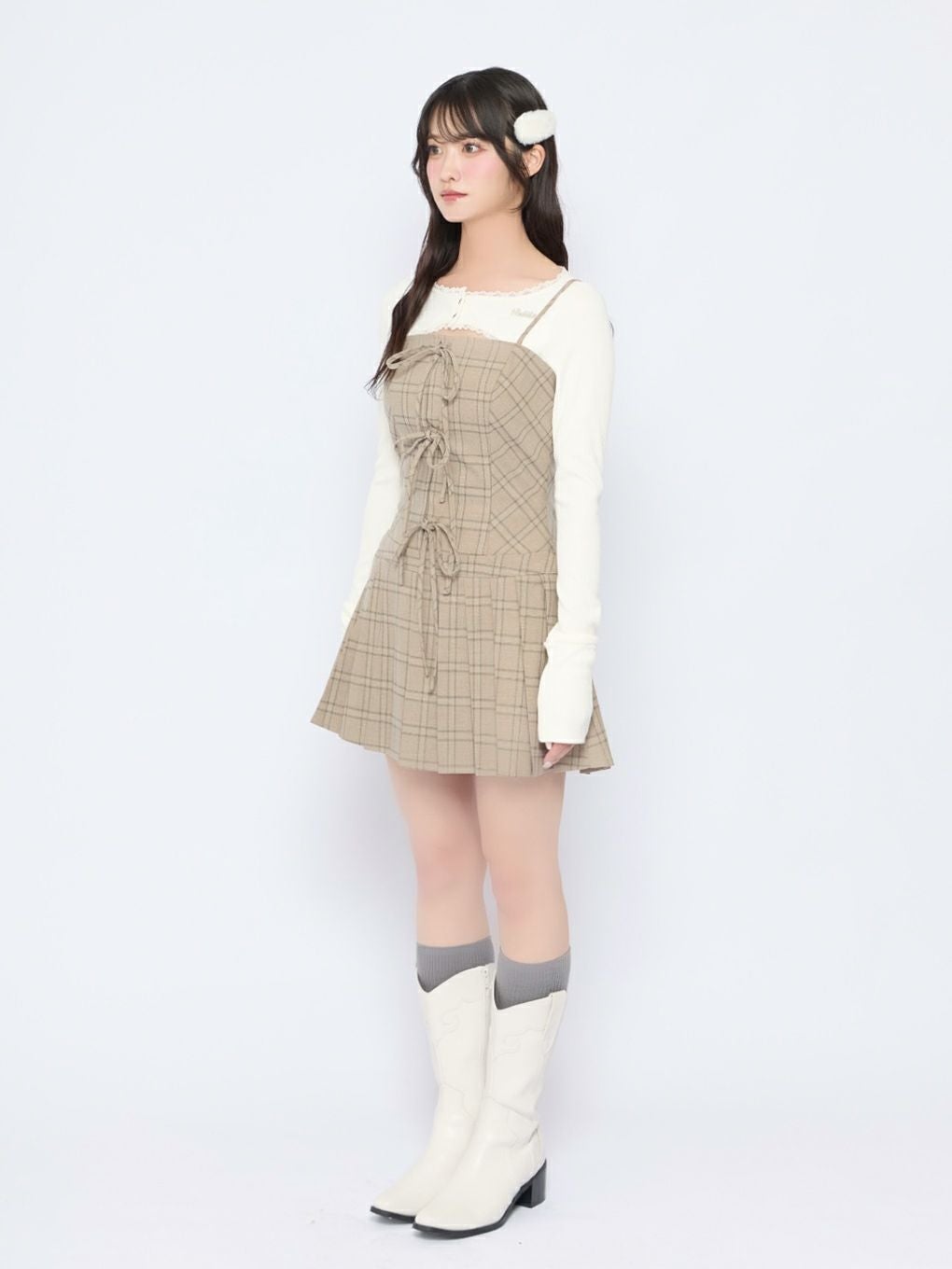 BUBBLES】リボンプリーツキャミワンピース | sparkling mall online store