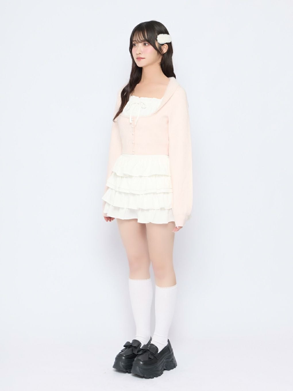 【BUBBLES】フリルパターンスカパン