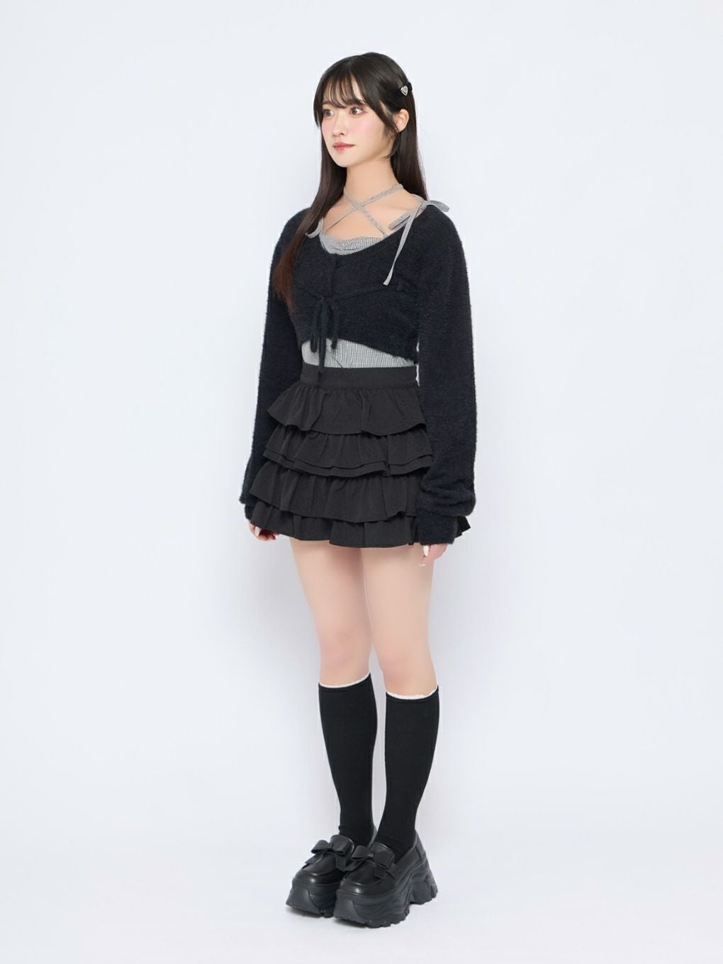 【BUBBLES】フリルパターンスカパン