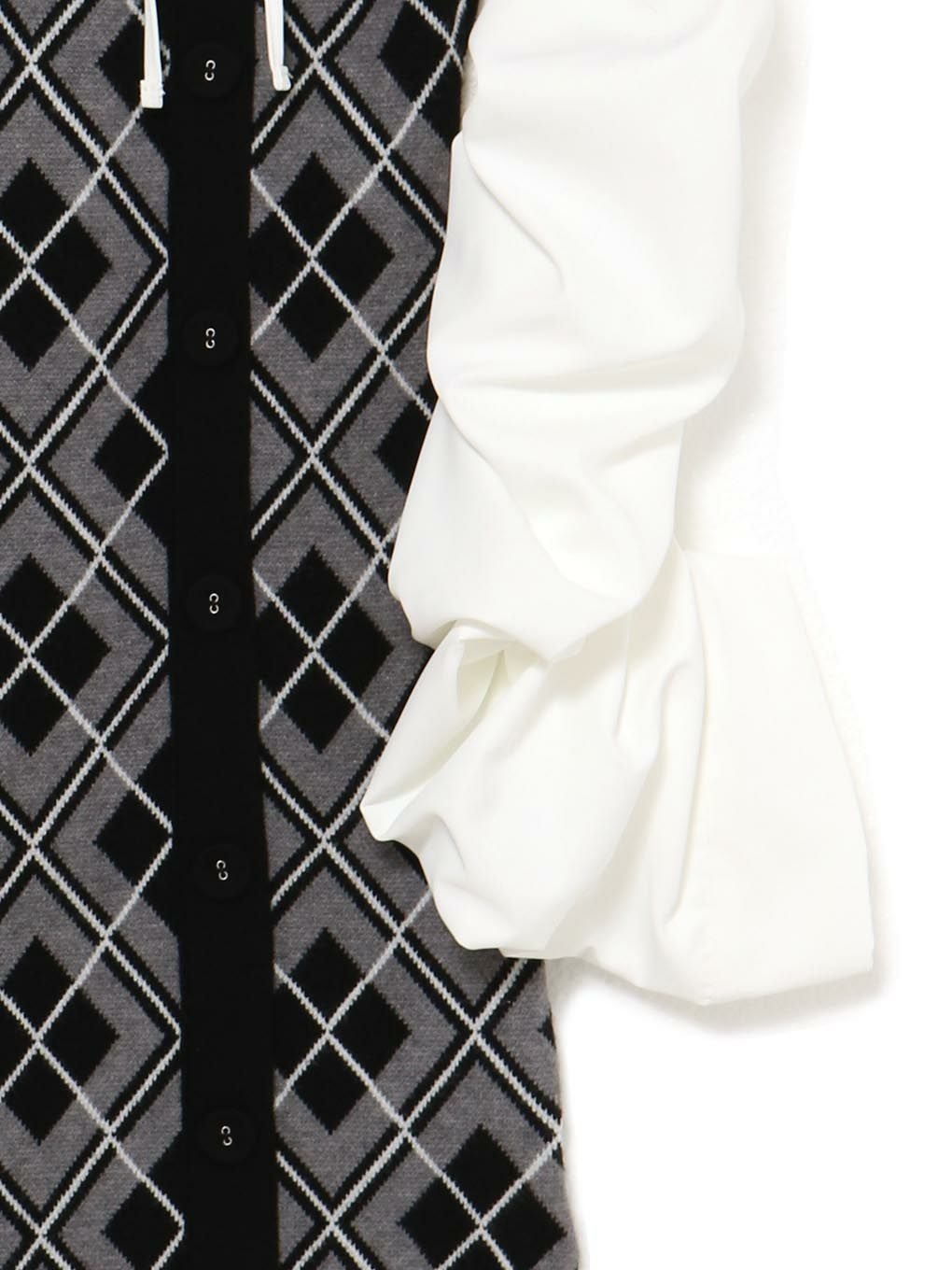 【BUBBLES】ルーズシャツニットワンピース