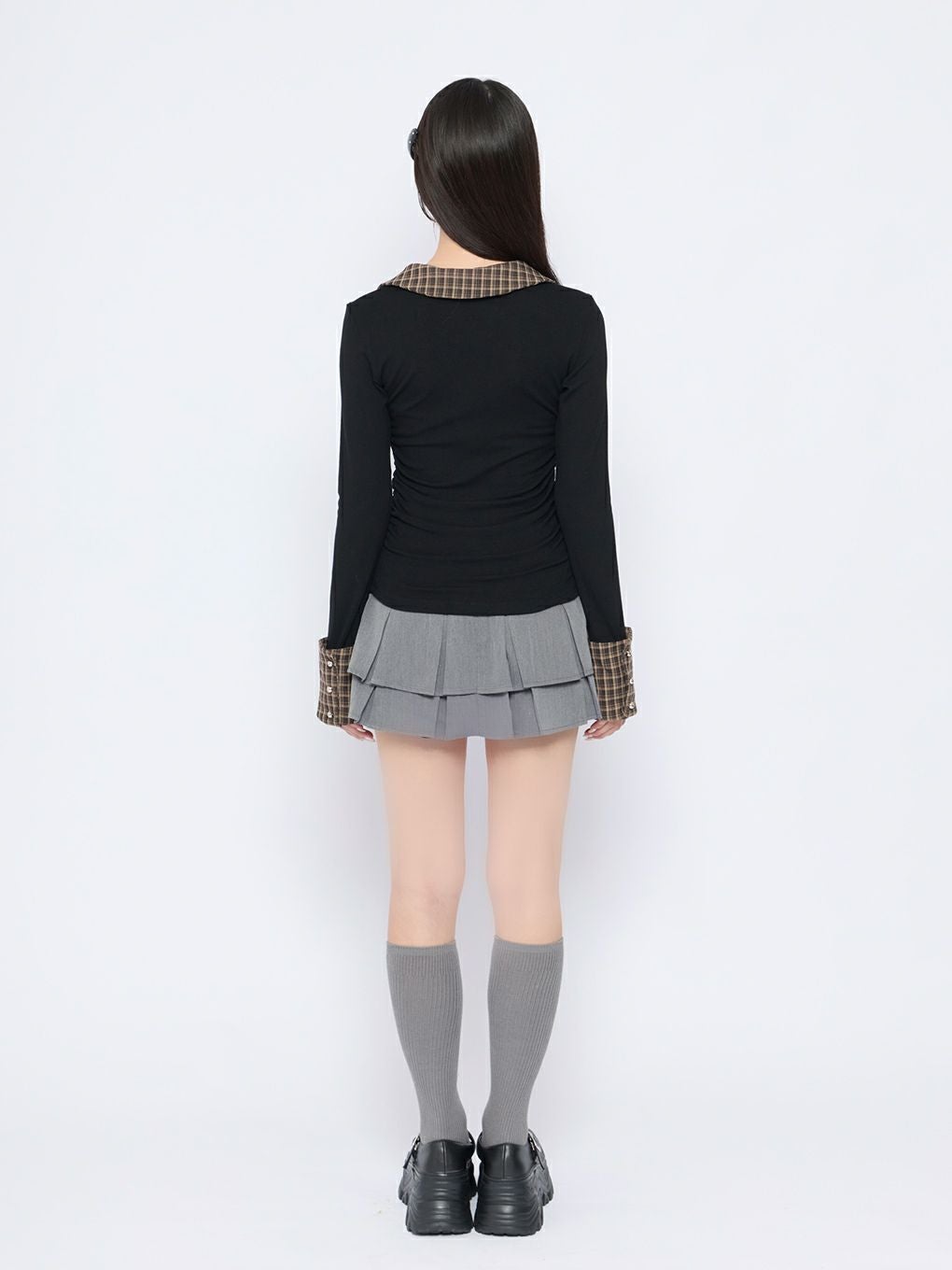 BUBBLES】ギャザーリボンシャツトップス | sparkling mall online store