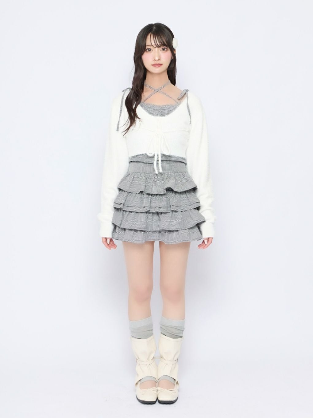 bubbles バブルス チェックリボンアンサンブル BUBBLES】チェックリボンアンサンブル | sparkling mall online store