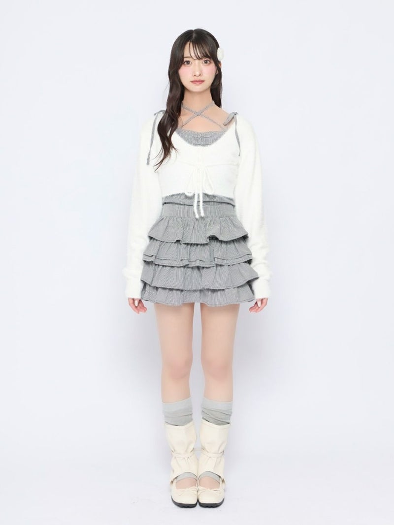BUBBLES】チェックリボンアンサンブル | sparkling mall online store