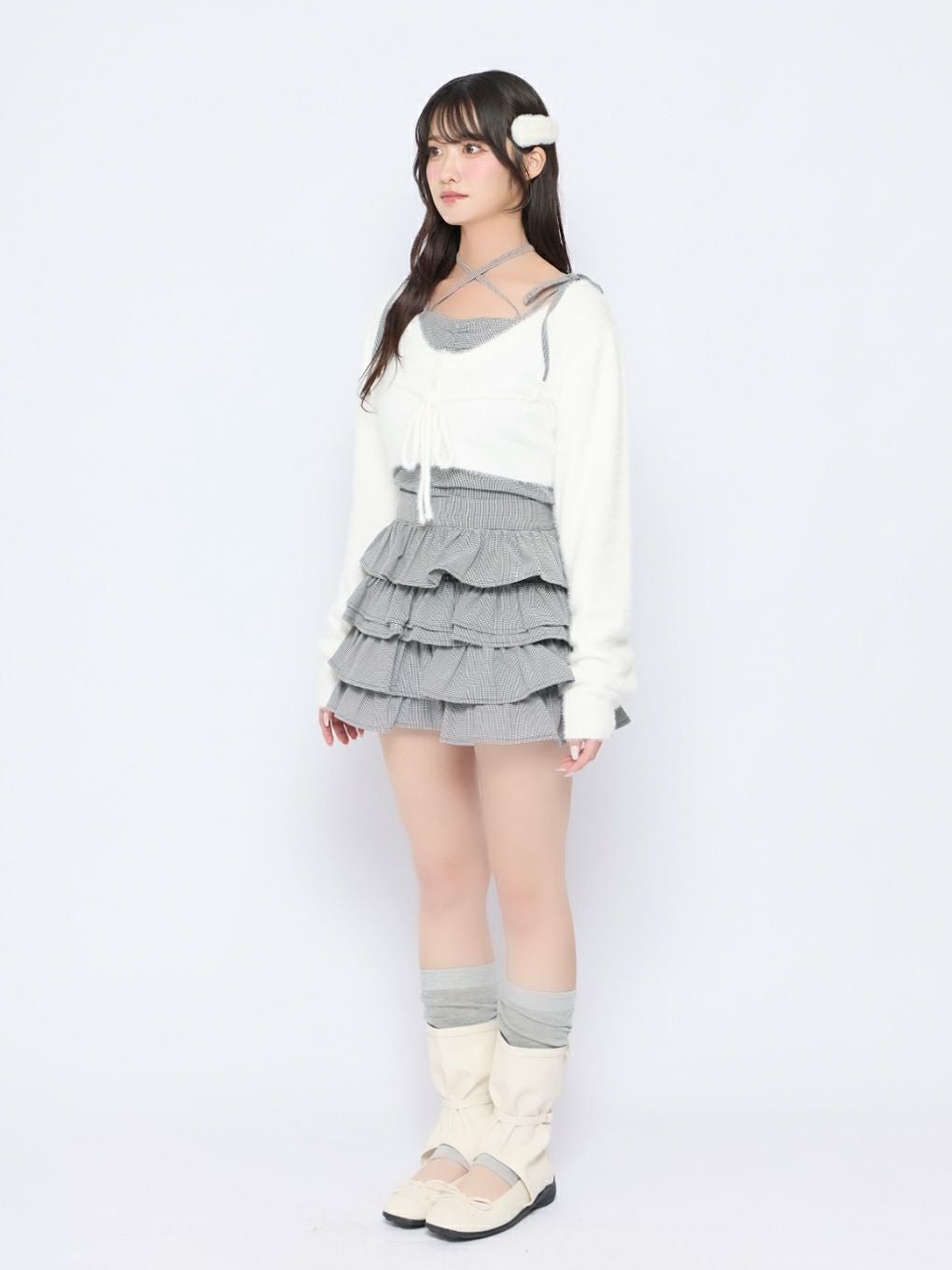 BUBBLES】チェックリボンアンサンブル | sparkling mall online store