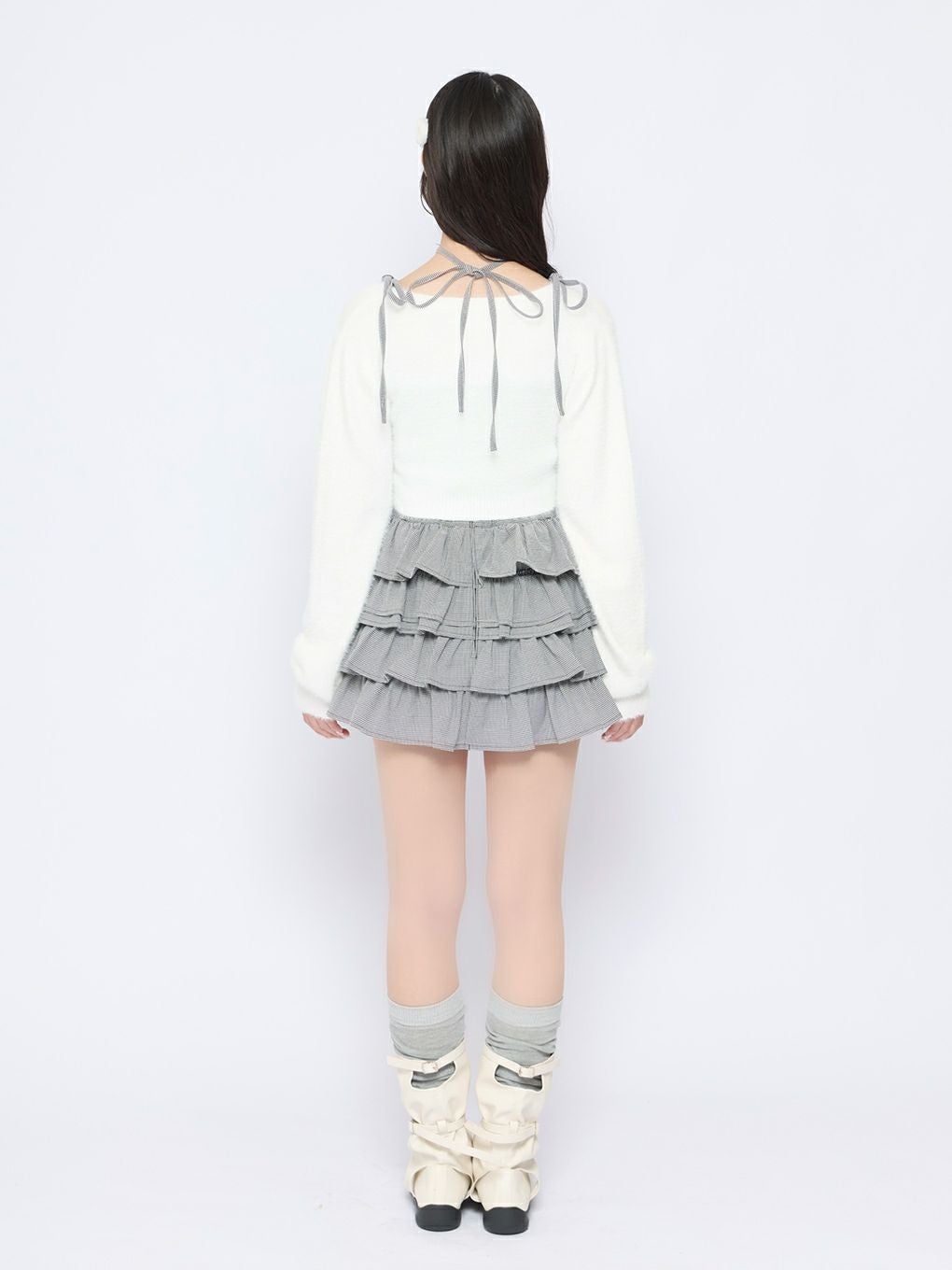 BUBBLES】チェックリボンアンサンブル | sparkling mall online store