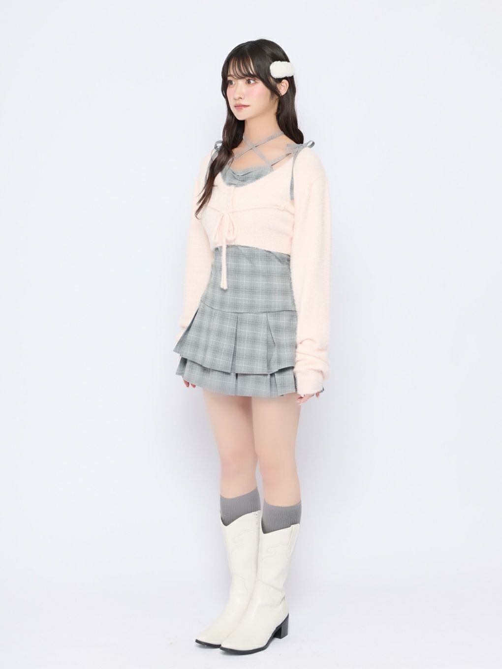 bubbles バブルス チェックリボンアンサンブル BUBBLES】チェックリボンアンサンブル | sparkling mall online store