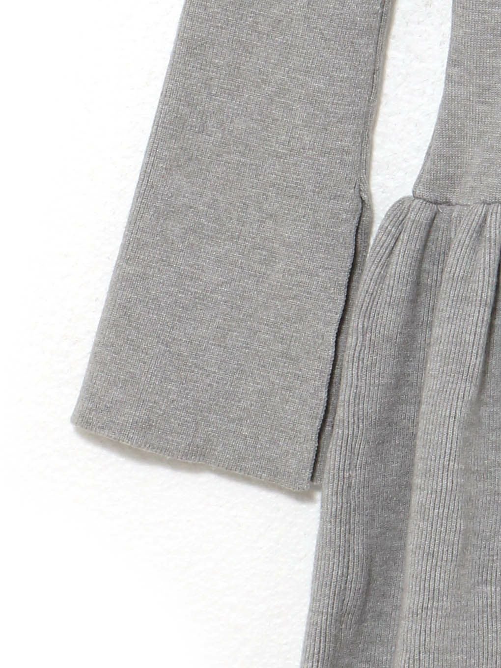 【BUBBLES】レイヤードフレアニットワンピース