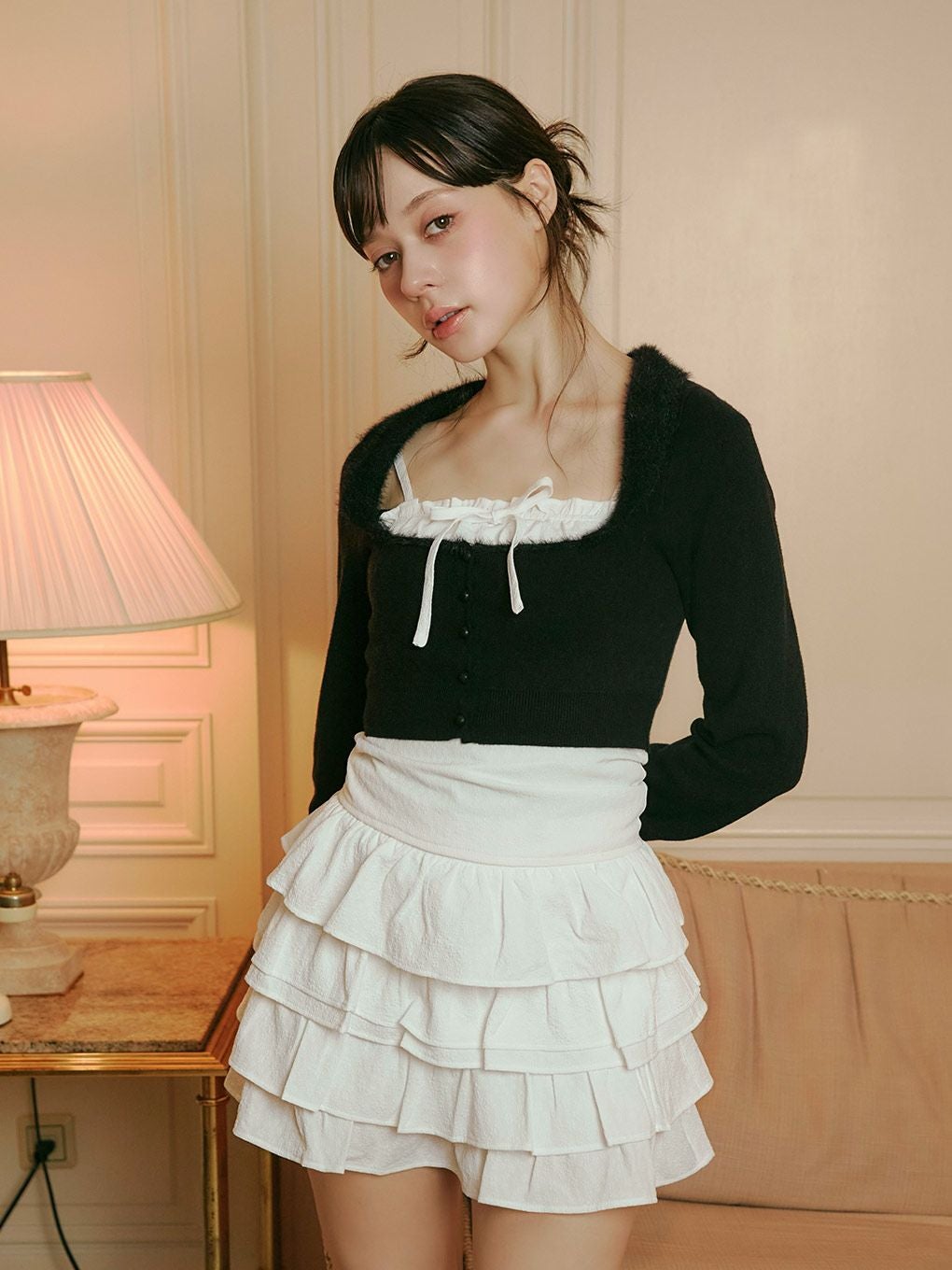 【BUBBLES】シャギーコケットアンサンブル