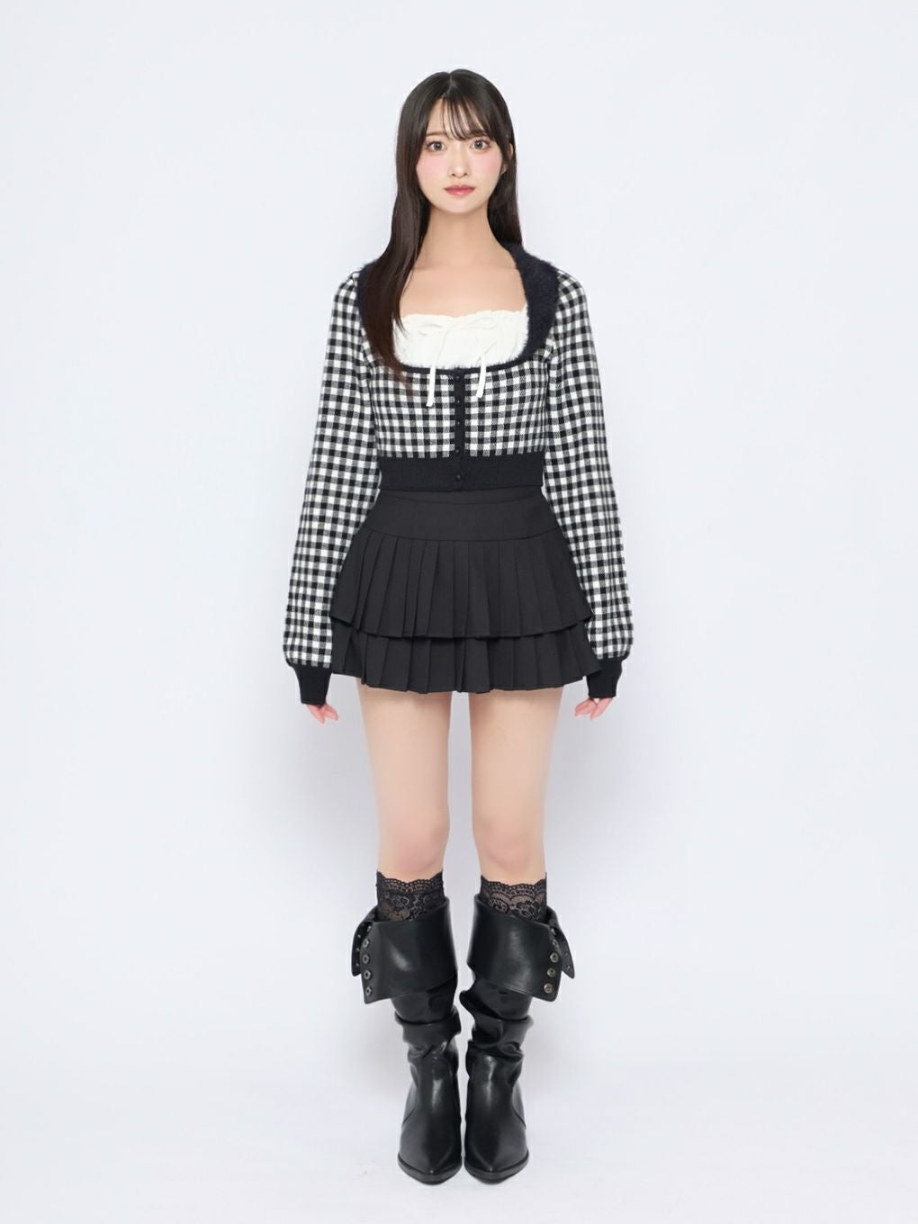 【BUBBLES】シャギーコケットアンサンブル