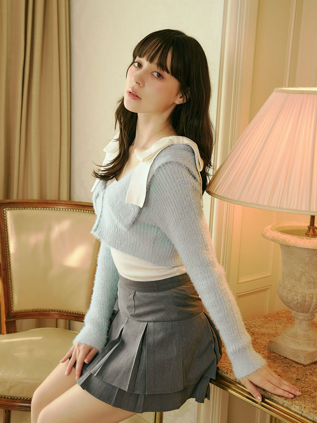 BUBBLESショルダーリボンアンサンブル BUBBLES】ショルダーリボンアンサンブル | sparkling mall online store