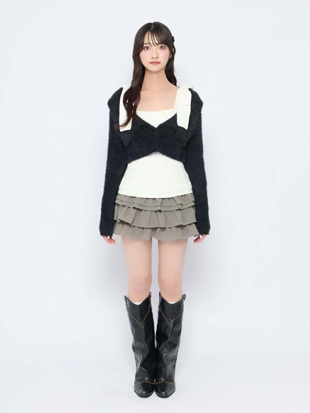 【BUBBLES】ショルダーリボンアンサンブル