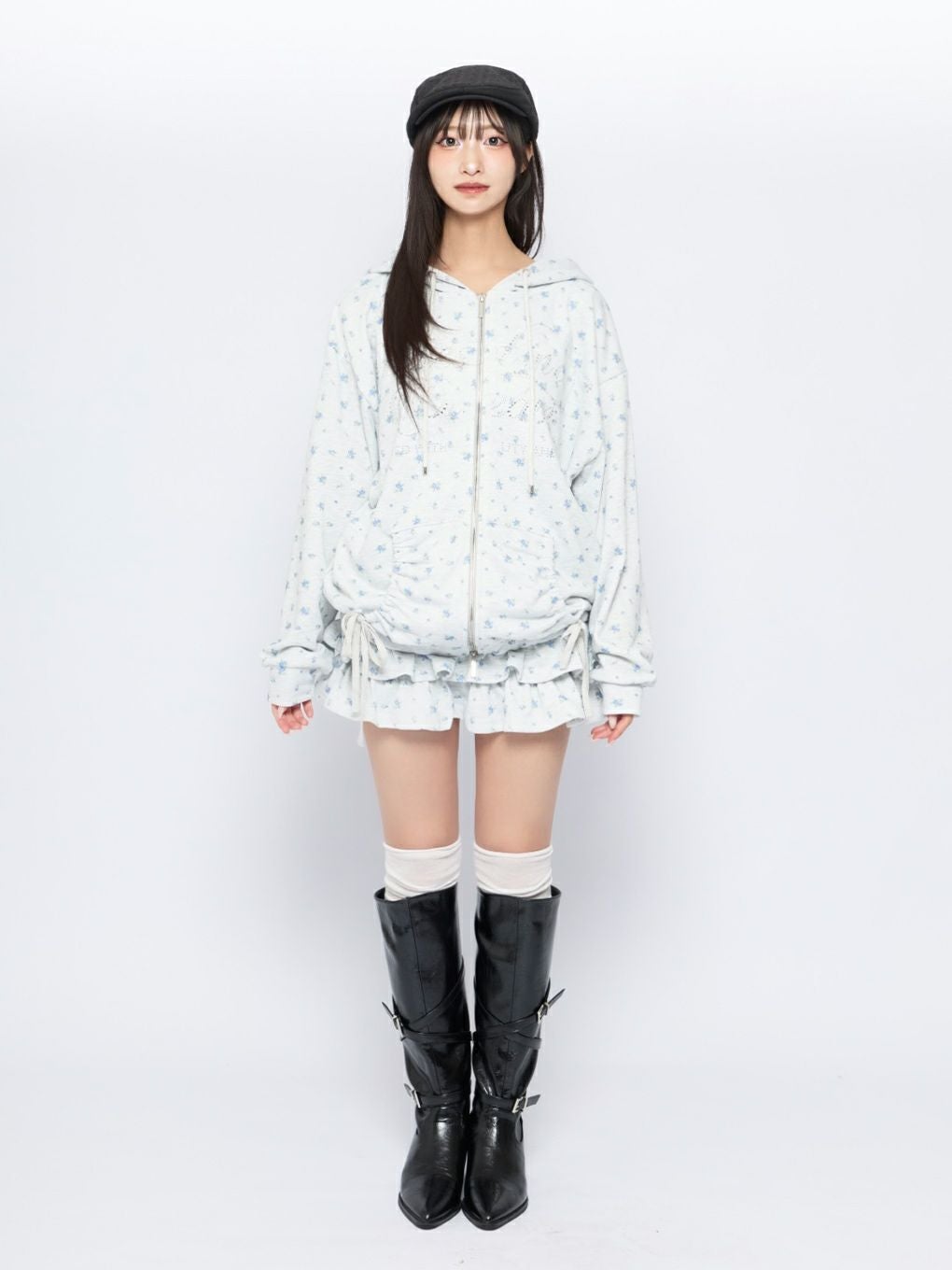 【BUBBLES】フラワーティアードスカパン