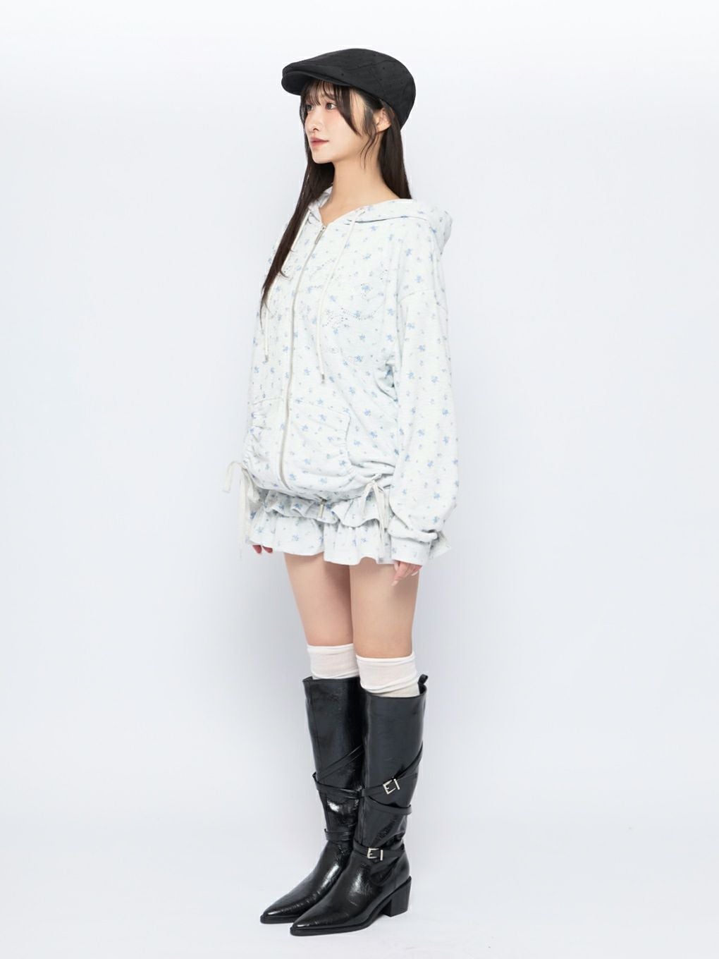 【BUBBLES】フラワーティアードスカパン