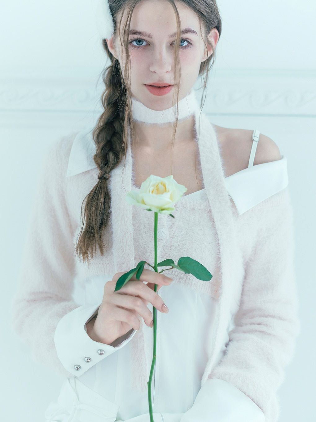 【BUBBLES】レイヤードシャツワンピース