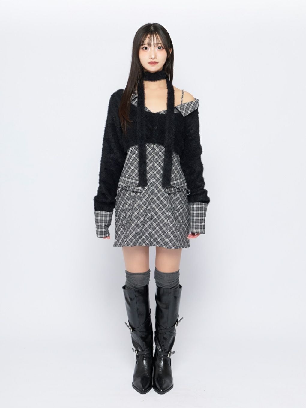 Bubbles レイヤードシャツワンピース BUBBLES】レイヤードシャツワンピース | sparkling mall online store