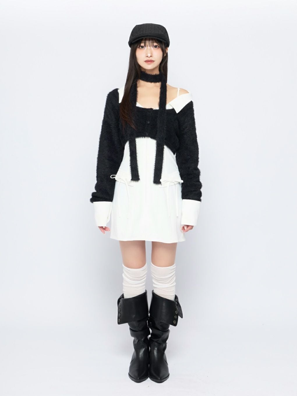 BUBBLES】レイヤードシャツワンピース | sparkling mall online store