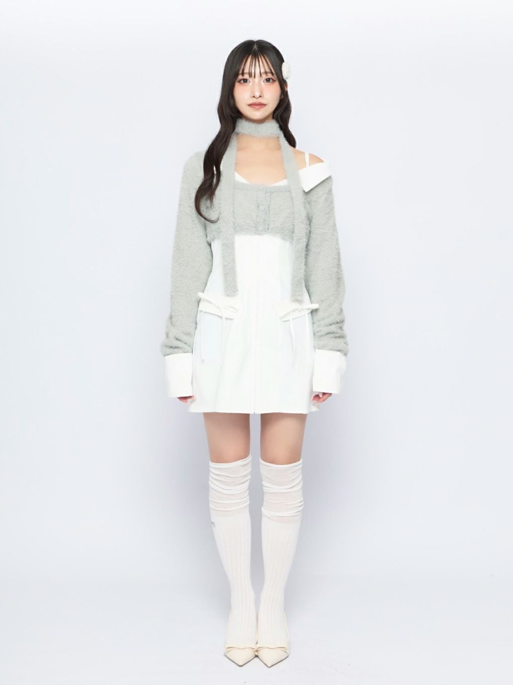 Bubbles レイヤードシャツワンピース BUBBLES】レイヤードシャツワンピース | sparkling mall online store