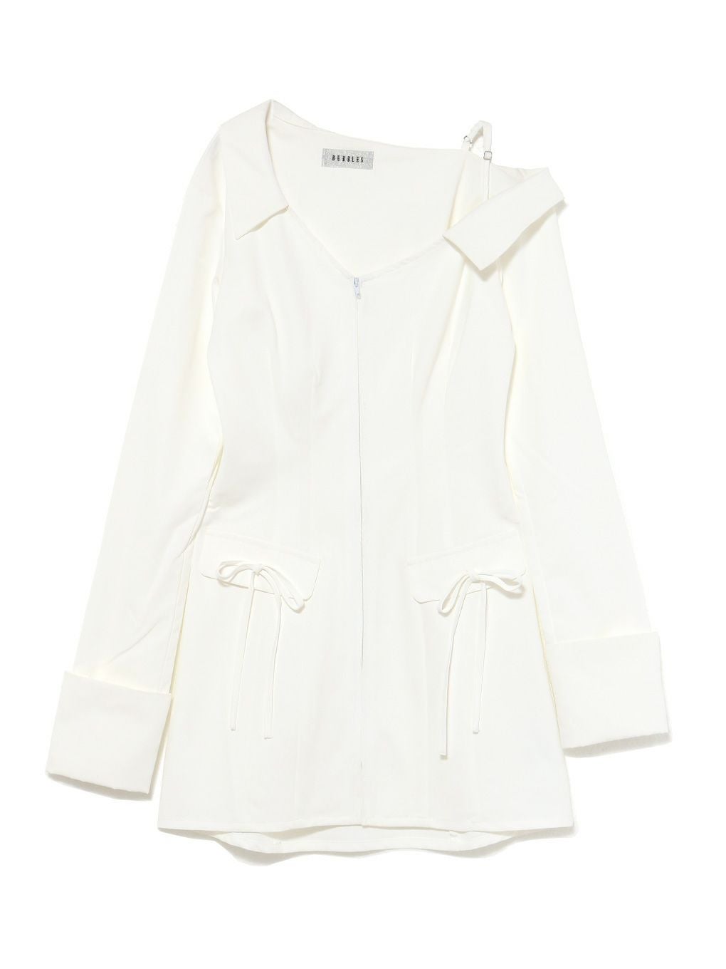 【BUBBLES】レイヤードシャツワンピース