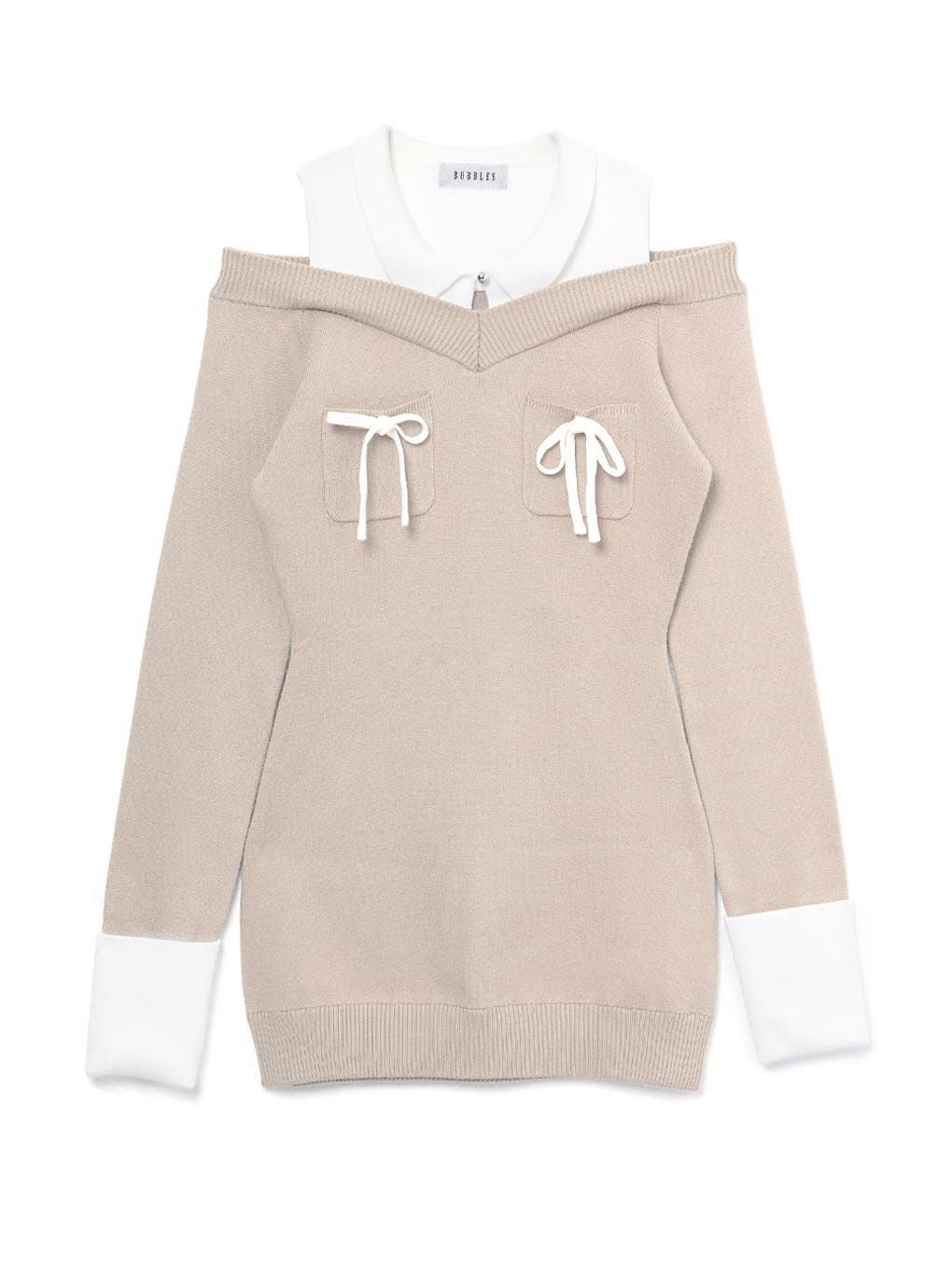 【BUBBLES】スクールガールニットワンピース