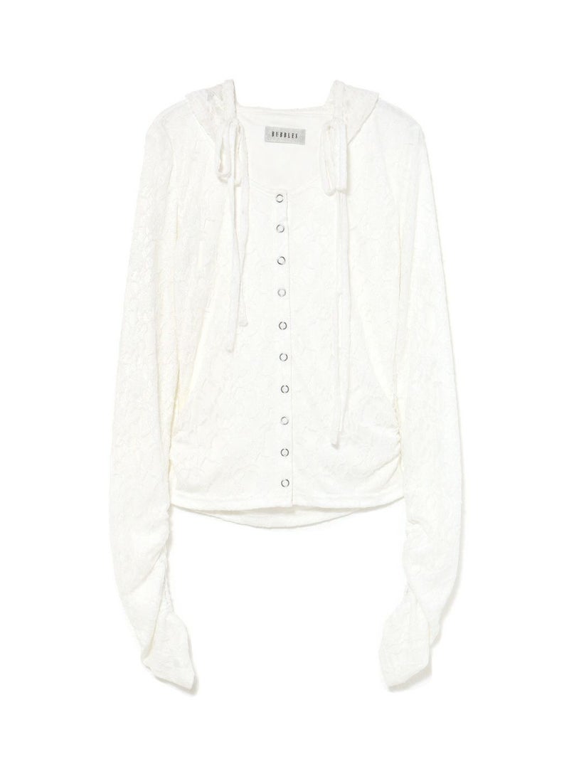 BUBBLES】レースフーディートップス | sparkling mall online store