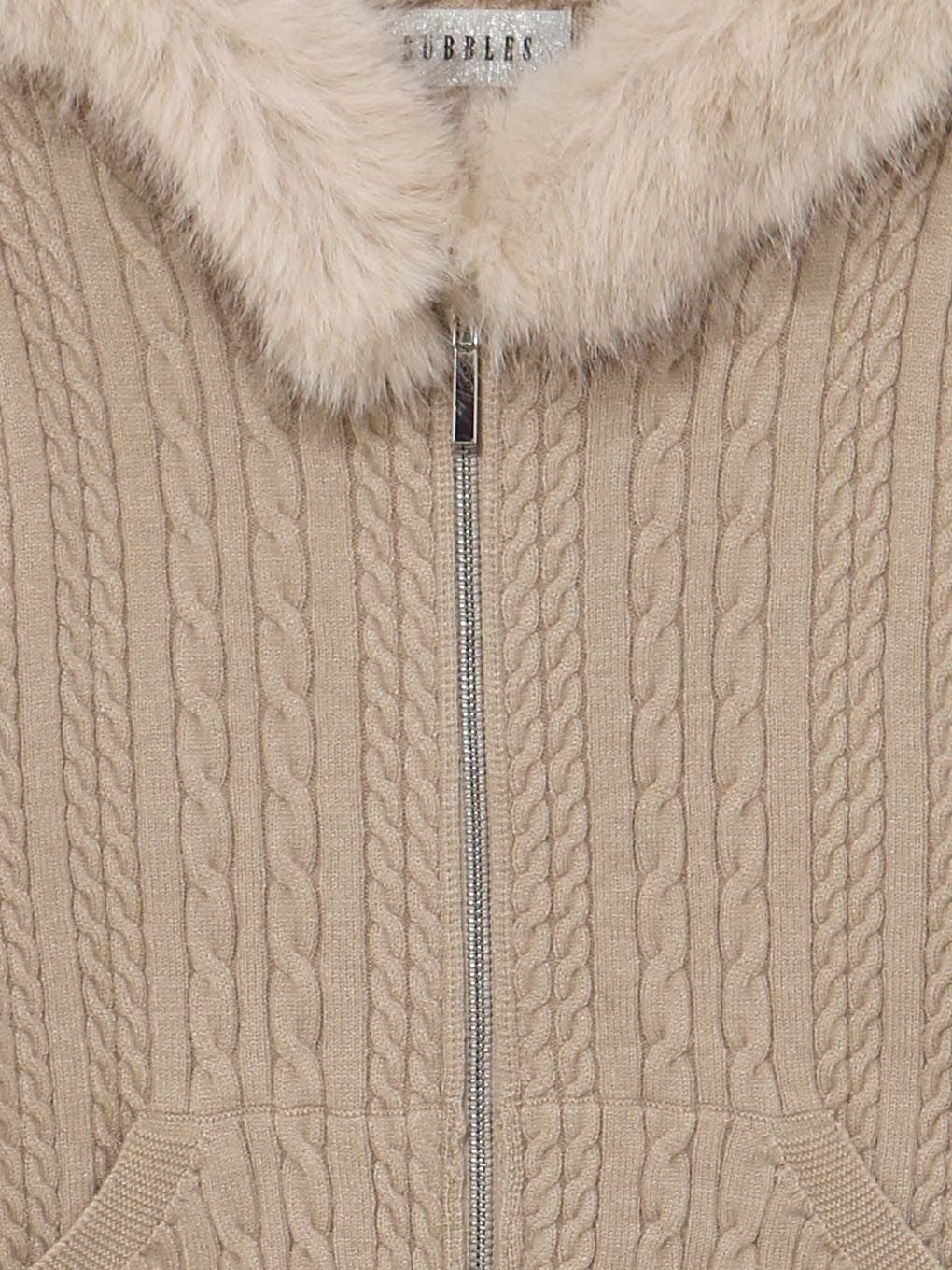 【BUBBLES】ケーブルニットパーカーセットアップ