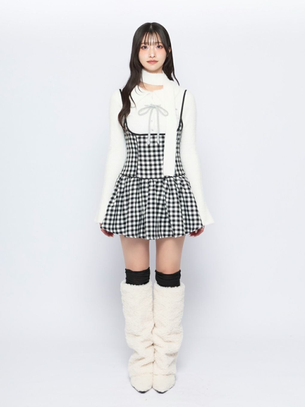 【BUBBLES】パイピングコルセットジャンスカ