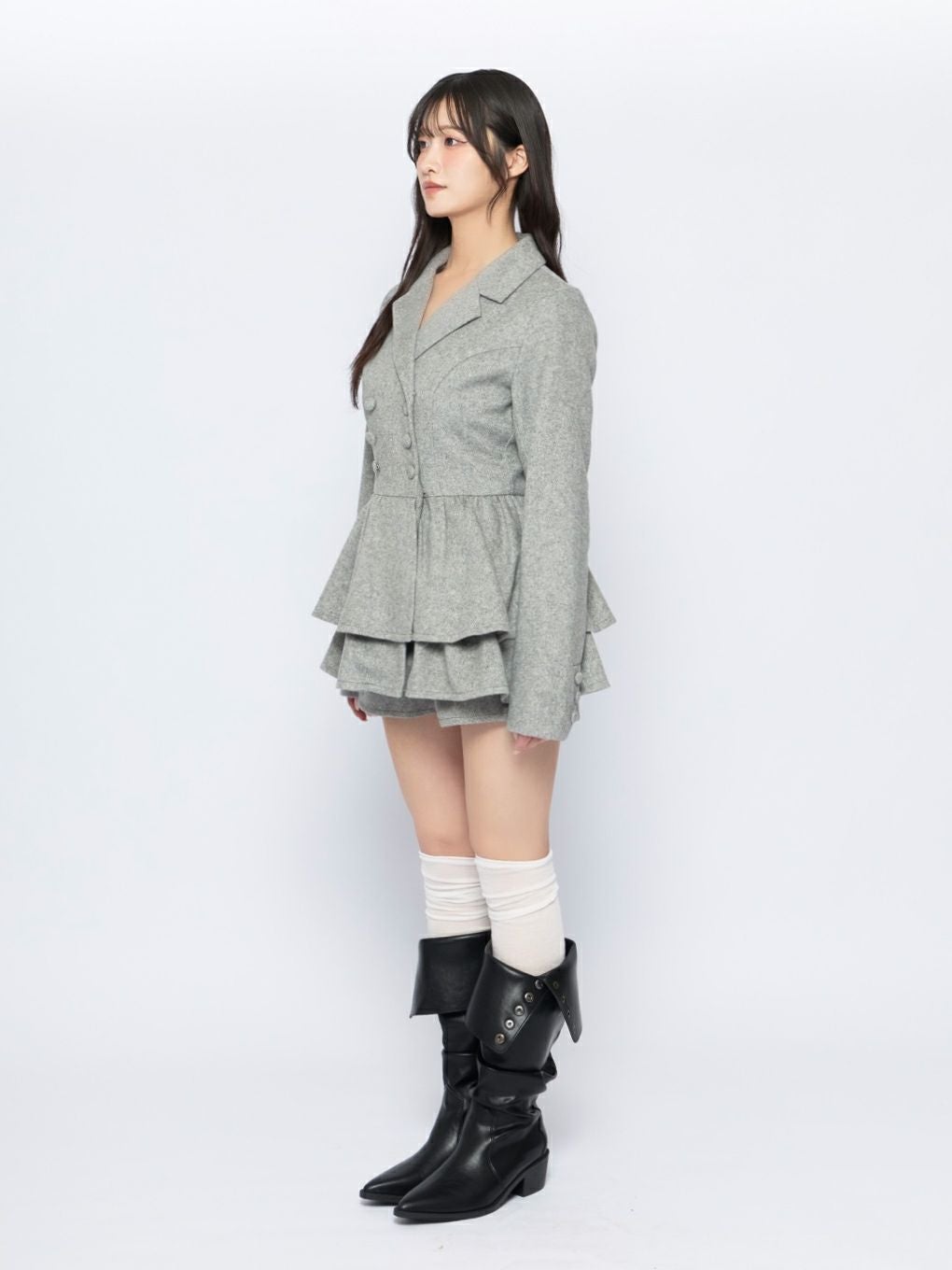 BUBBLES】ジャケットペプラムセットアップ | sparkling mall online store