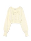【BUBBLES】クロップドシャギーカーディガン