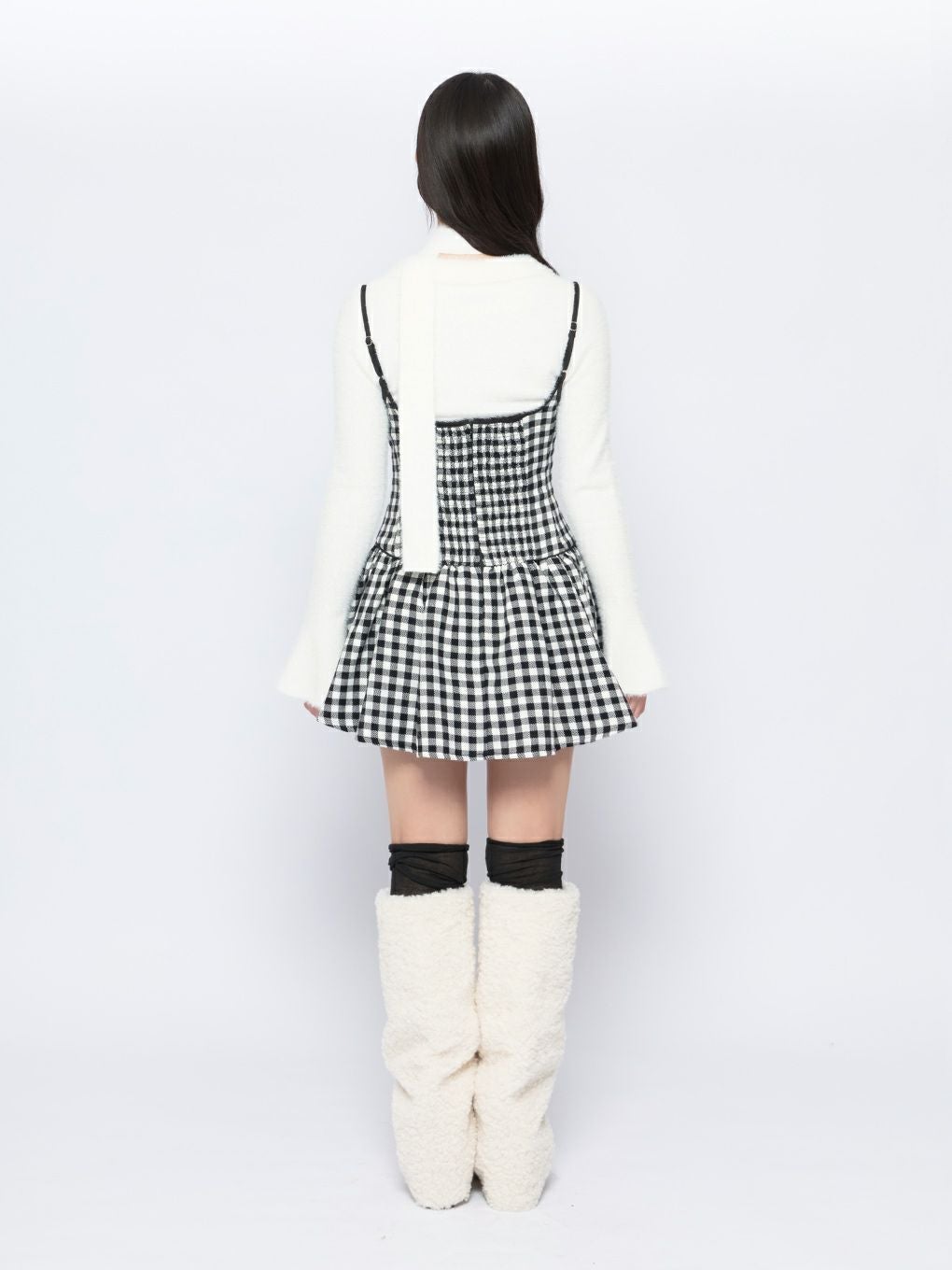 【BUBBLES】シャギーニットシャツ