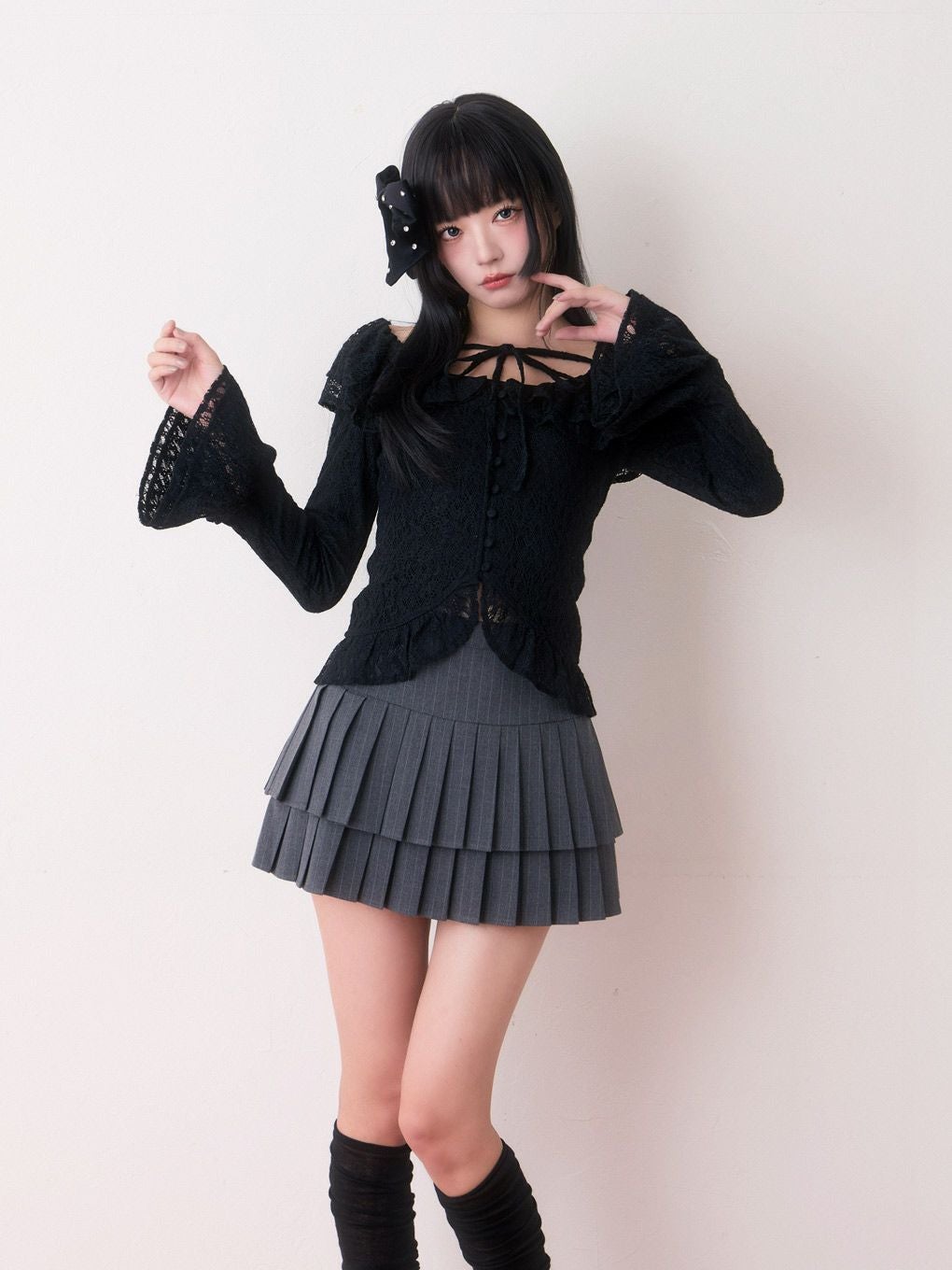 【完売商品】BUBBLES フリルレーストップス BUBBLES】フリルレーストップス | sparkling mall online store