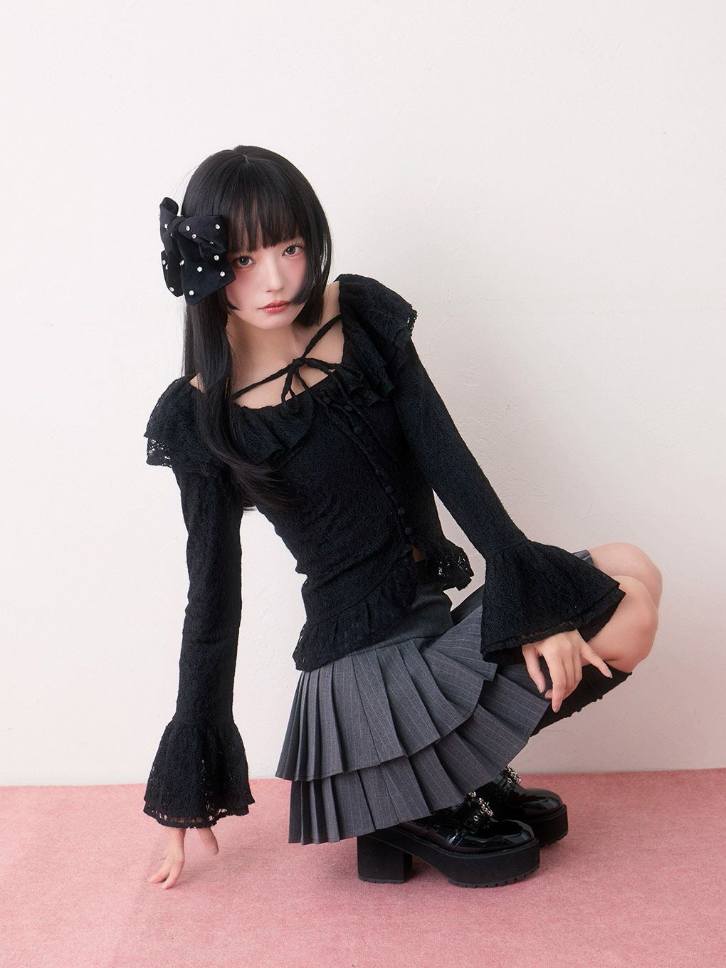 BUBBLES】フリルレーストップス | sparkling mall online store