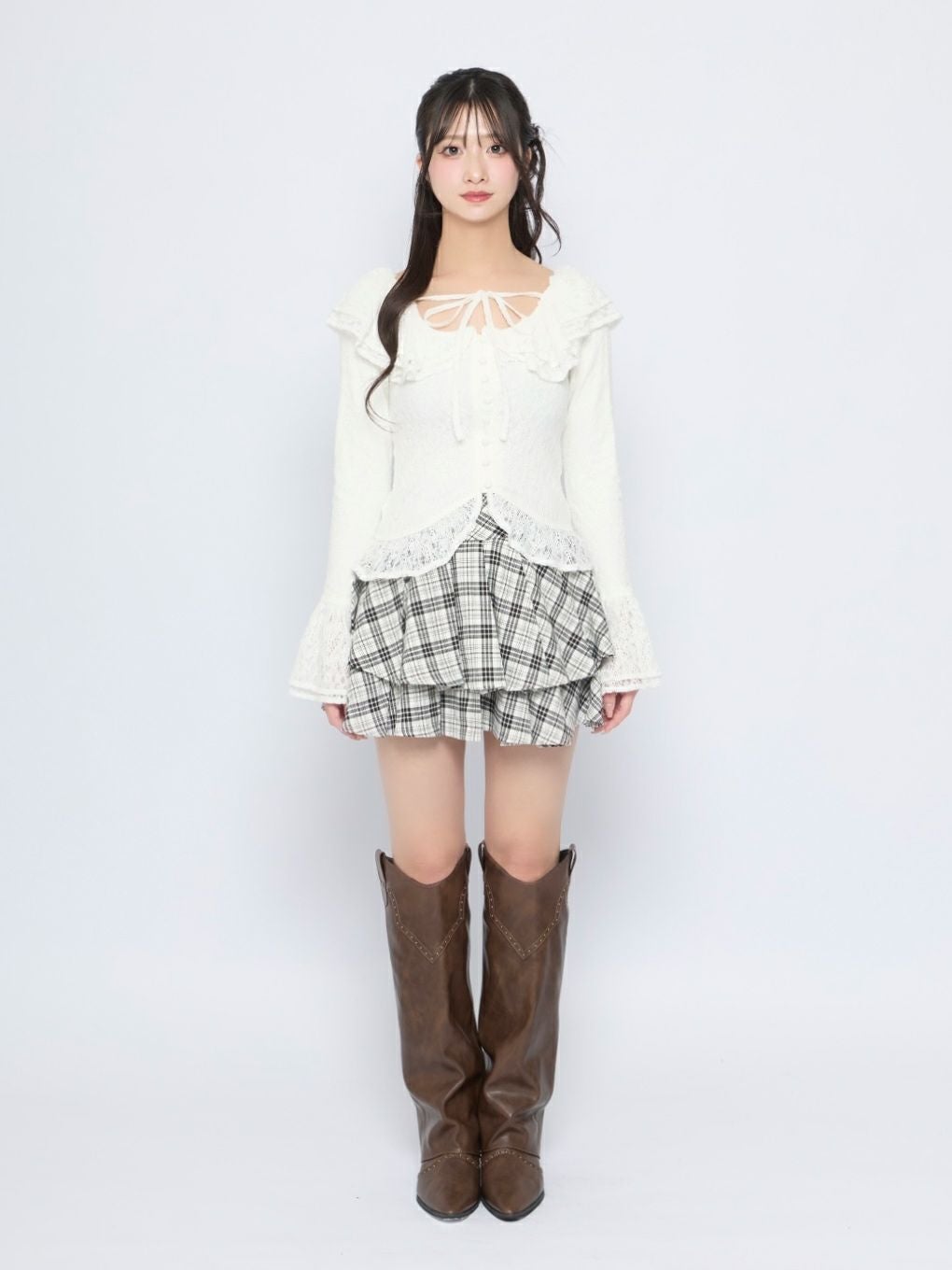 【BUBBLES】フリルレーストップス