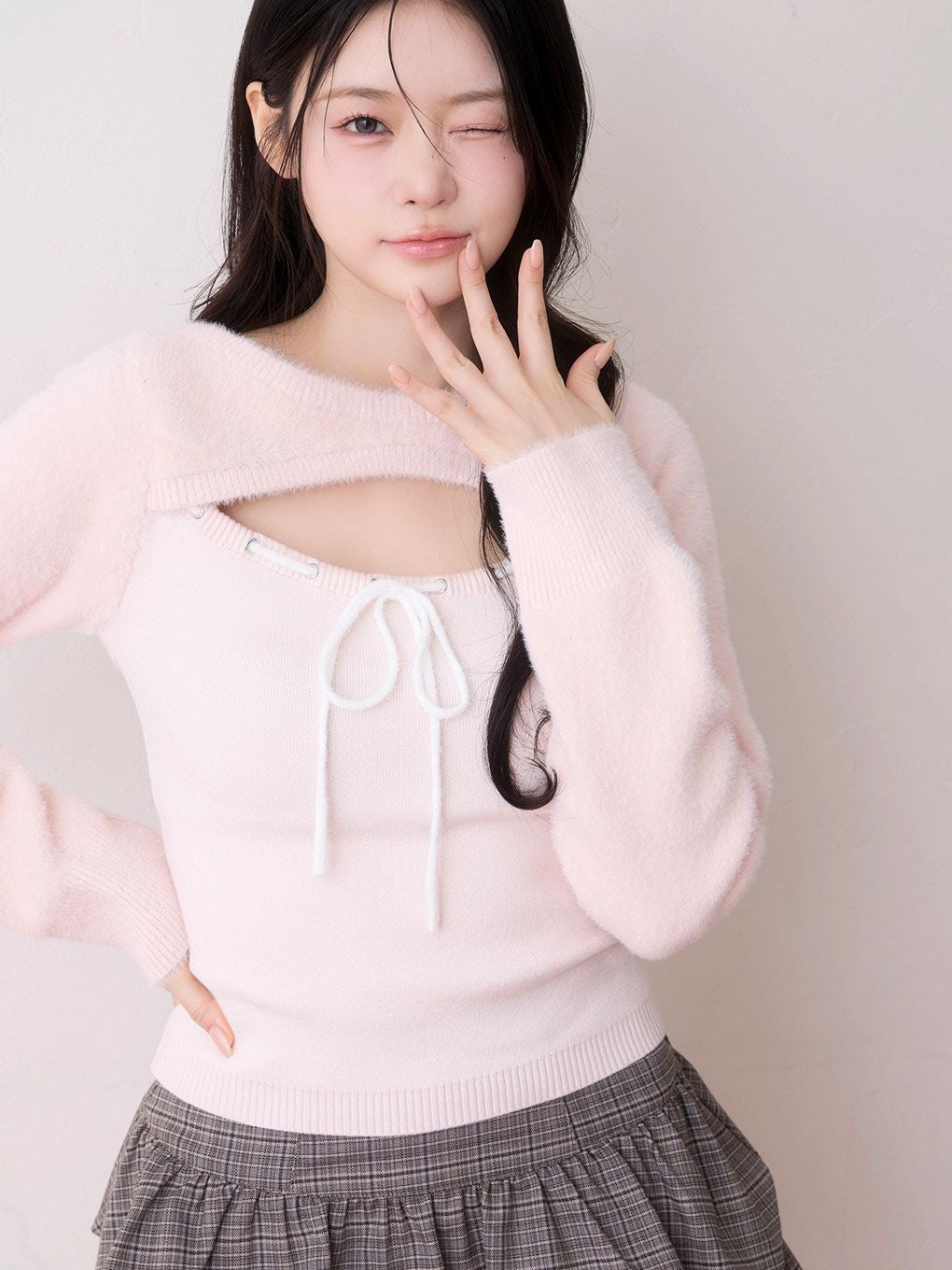 BUBBLES】リボンニットトップス | sparkling mall online store