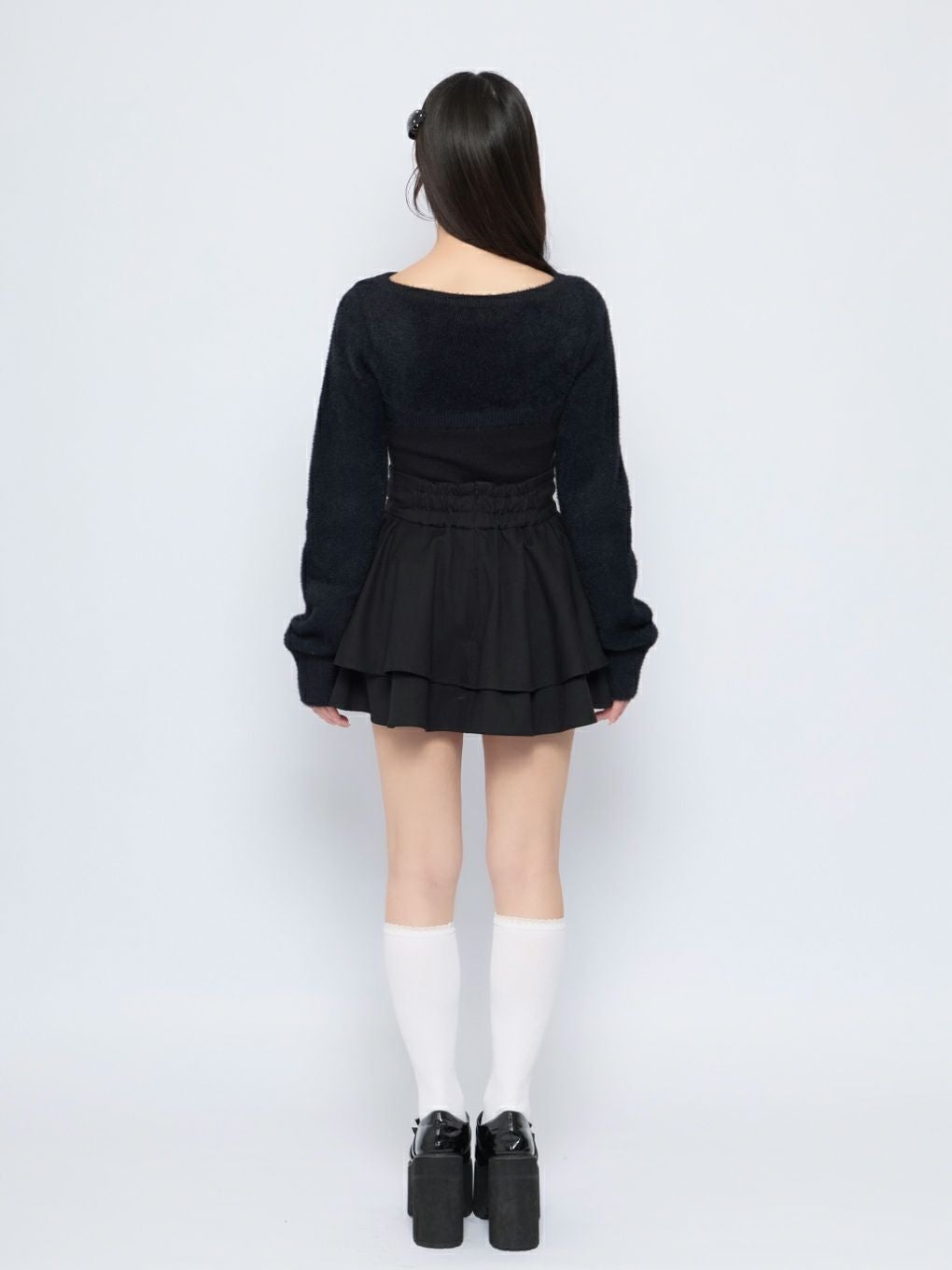 【BUBBLES】リボンニットトップス