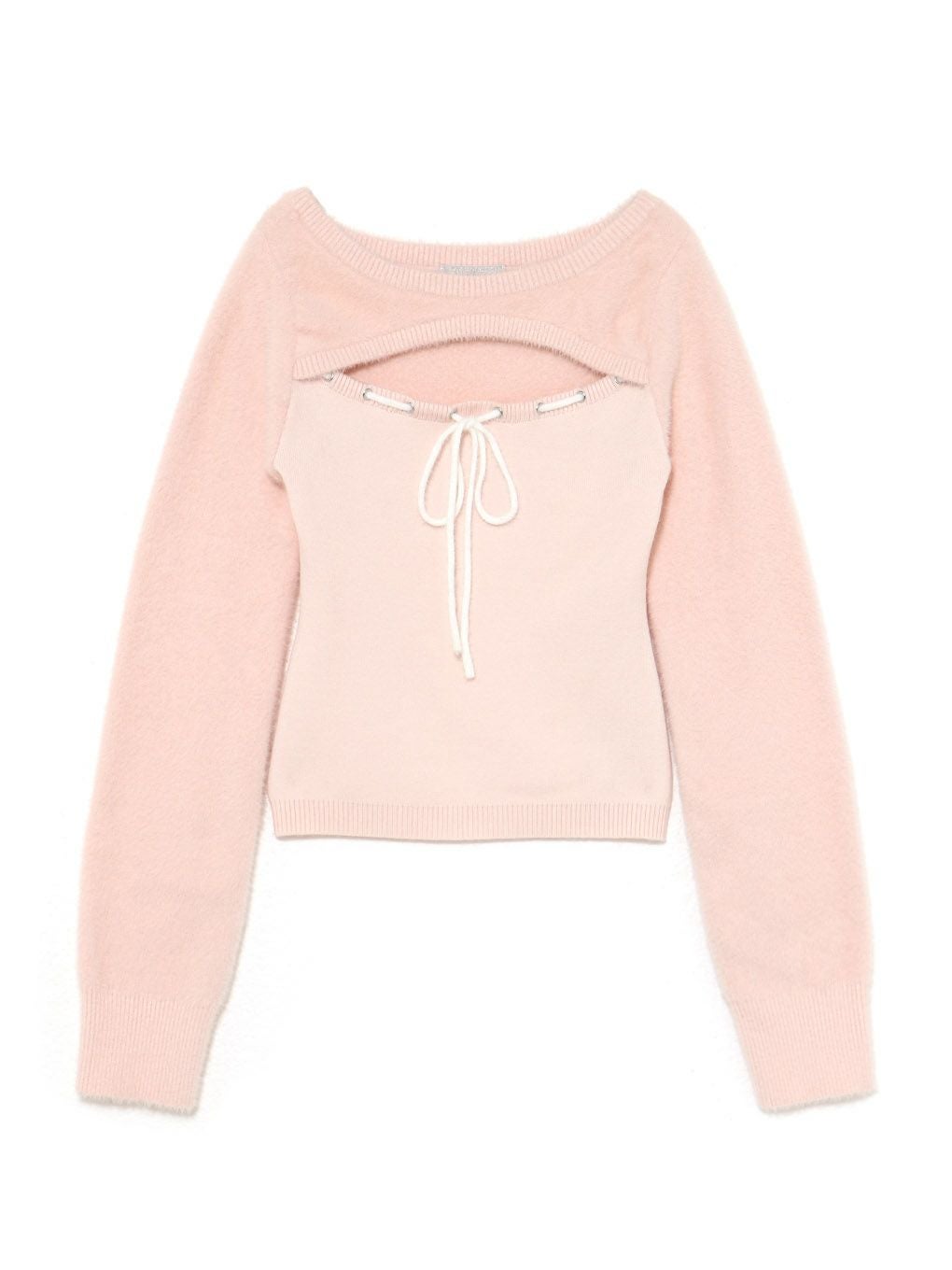 【BUBBLES】リボンニットトップス