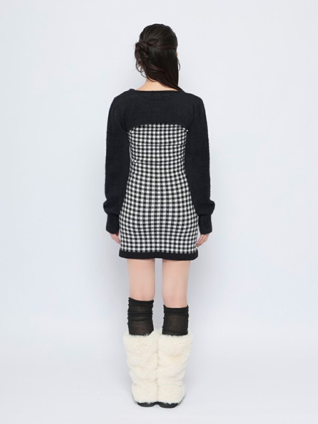 【BUBBLES】ガーリーレイヤードニットワンピース