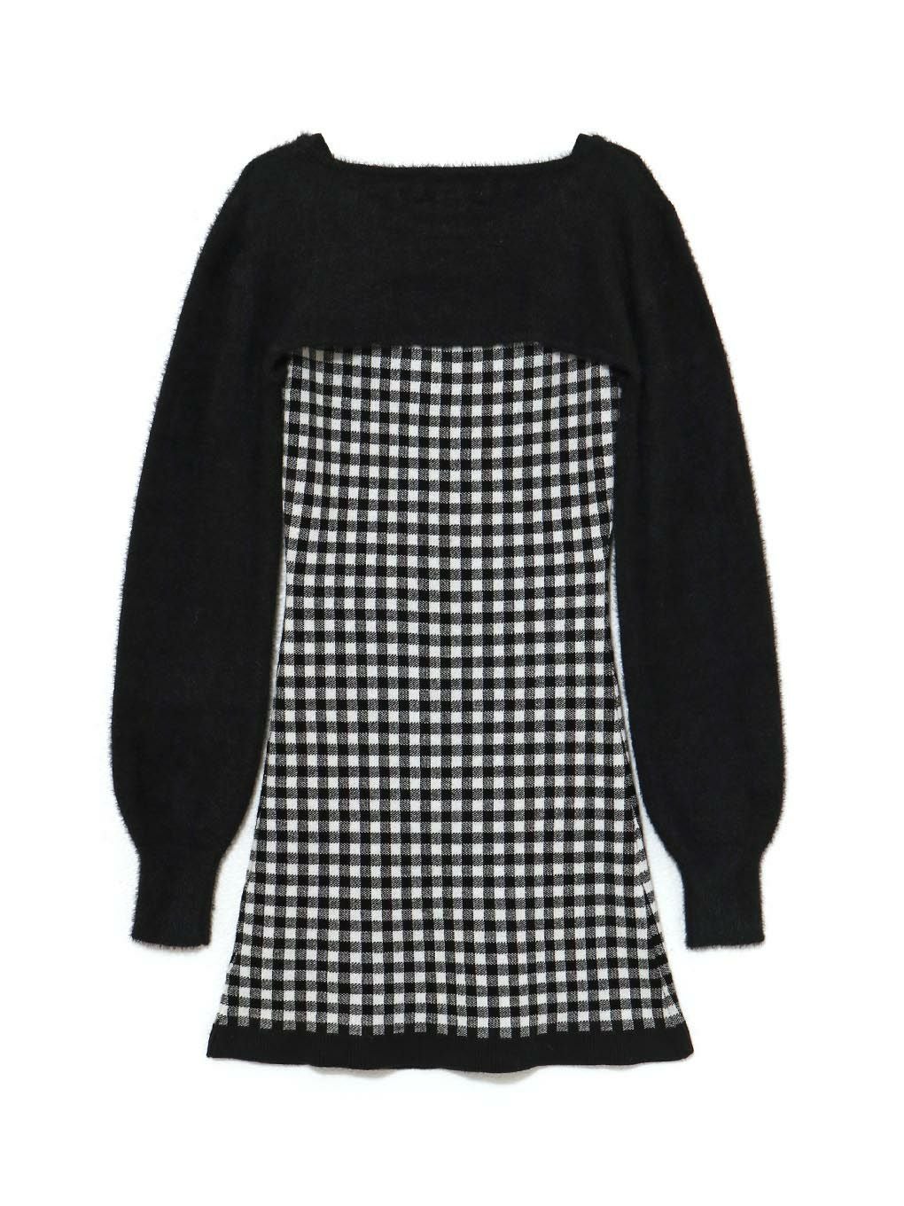 【BUBBLES】ガーリーレイヤードニットワンピース