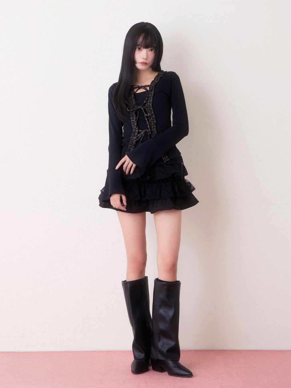 BUBBLES】チェックフリルトップス | sparkling mall online store