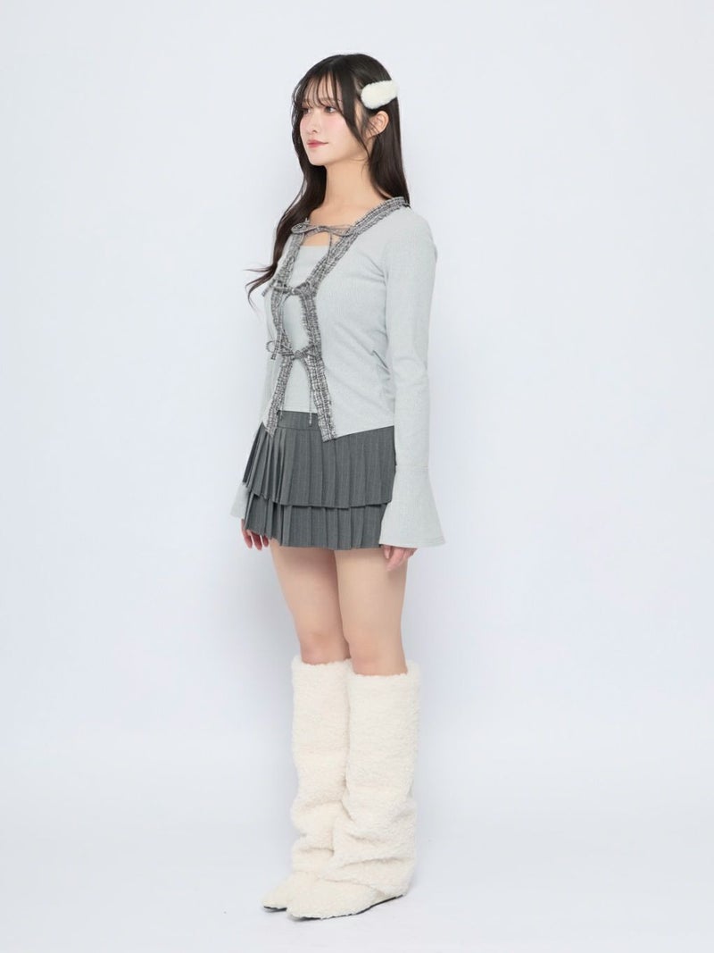 BUBBLES】チェックフリルトップス | sparkling mall online store